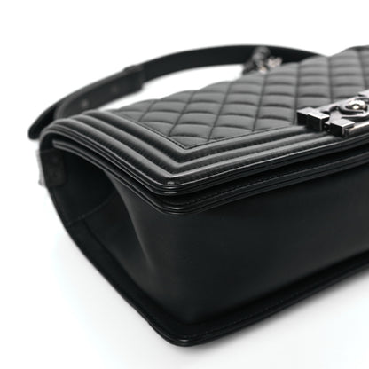 Chanel Calfskin Quilted Medium Boy Flap Black 8 of 10