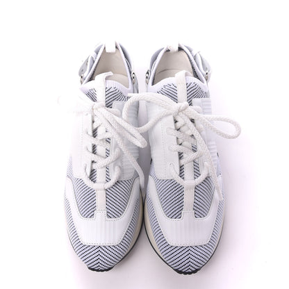 Hermes Calfskin Womens Athlete Sneakers 37 White Multicolor 5 of 10