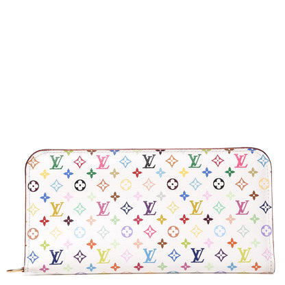 Louis Vuitton Monogram Multicolor Insolite Wallet White Litchi 1 of 9