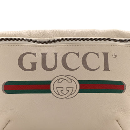 Gucci Grained Calfskin Logo Belt Bag White 9 of 11