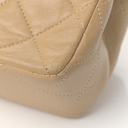 Chanel Lambskin Quilted Medium Double Flap Beige 12 of 14