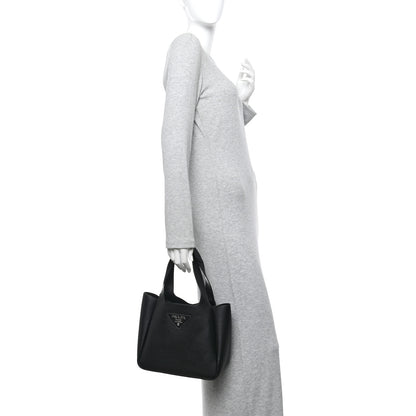 Prada Vitello Daino Soft Medium Dynamique Tote Black 2 of 13