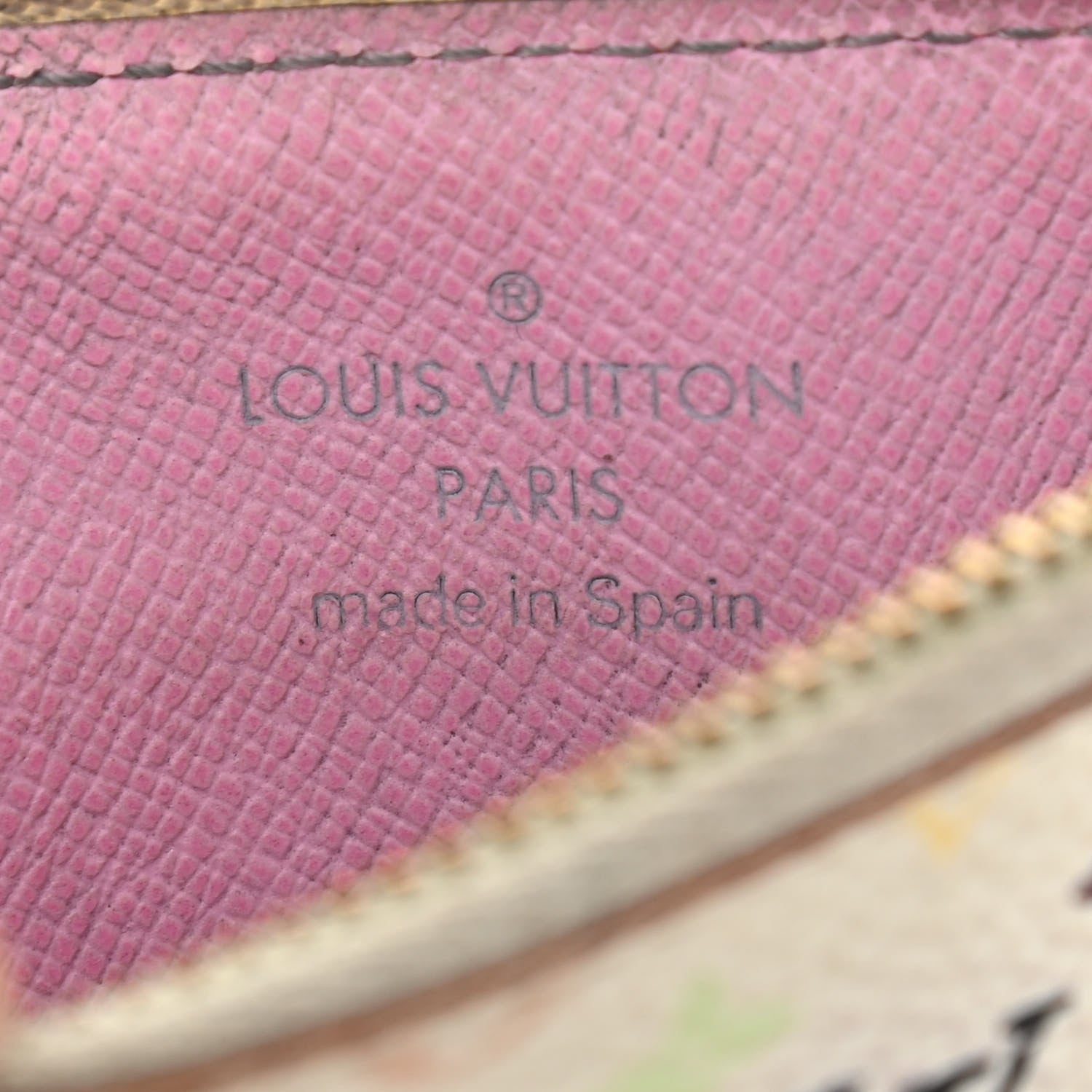 Louis Vuitton Monogram Multicolor Key Pouch White Litchi 6 of 14