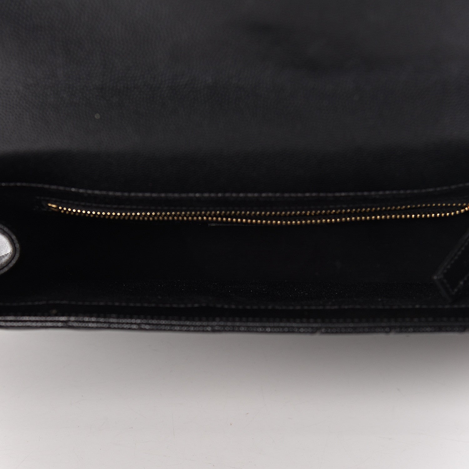 Saint Laurent Grain De Poudre Matelasse Chevron Large Monogram Satchel Black 5 of 11