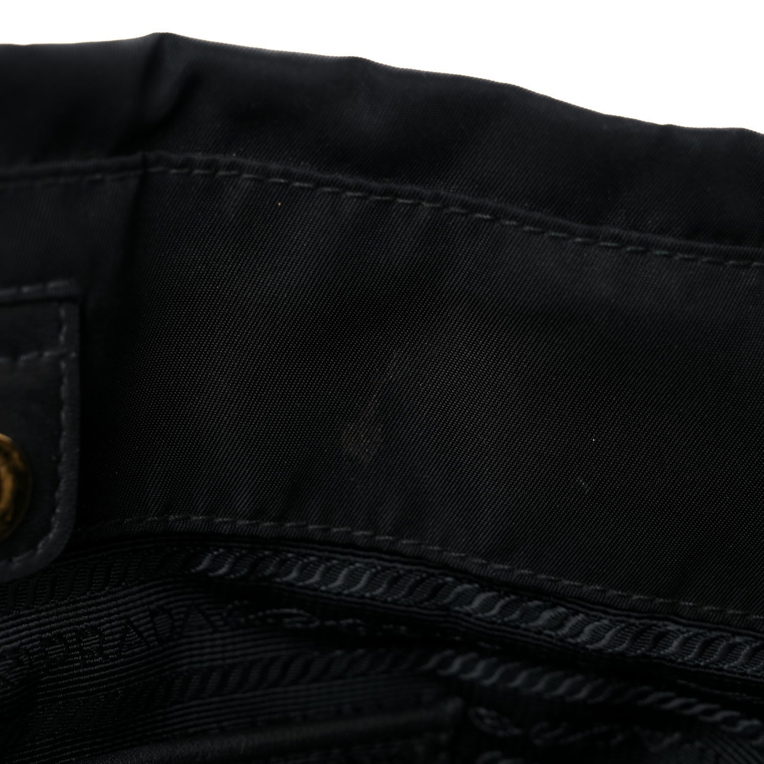 Prada Tessuto Nylon Soft Calfskin Shopping Satchel Black 17 of 24