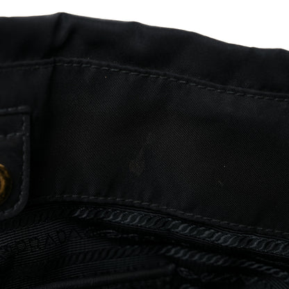 Prada Tessuto Nylon Soft Calfskin Shopping Satchel Black 17 of 24