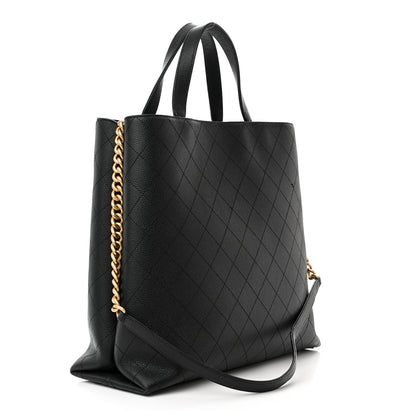Chanel Caviar Stitched Large Shopping Tote Bag Black 3 of 15