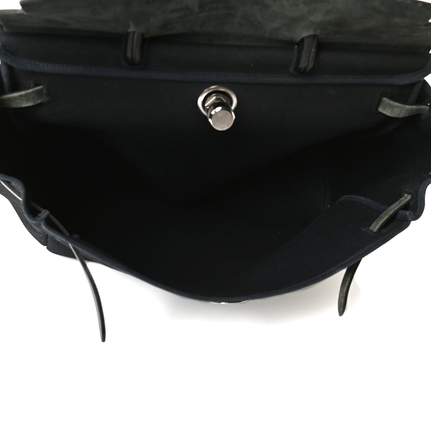 Toile Vache Calfskin Herbag 30 PM Black