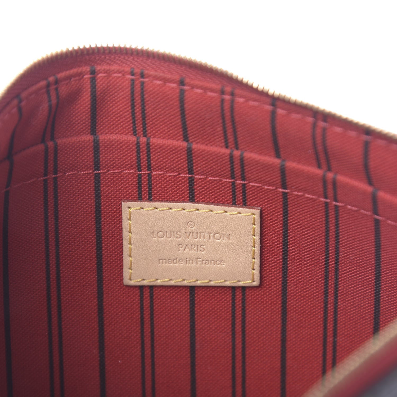 Louis Vuitton Monogram Neverfull MM GM Pochette Cherry 6 of 7