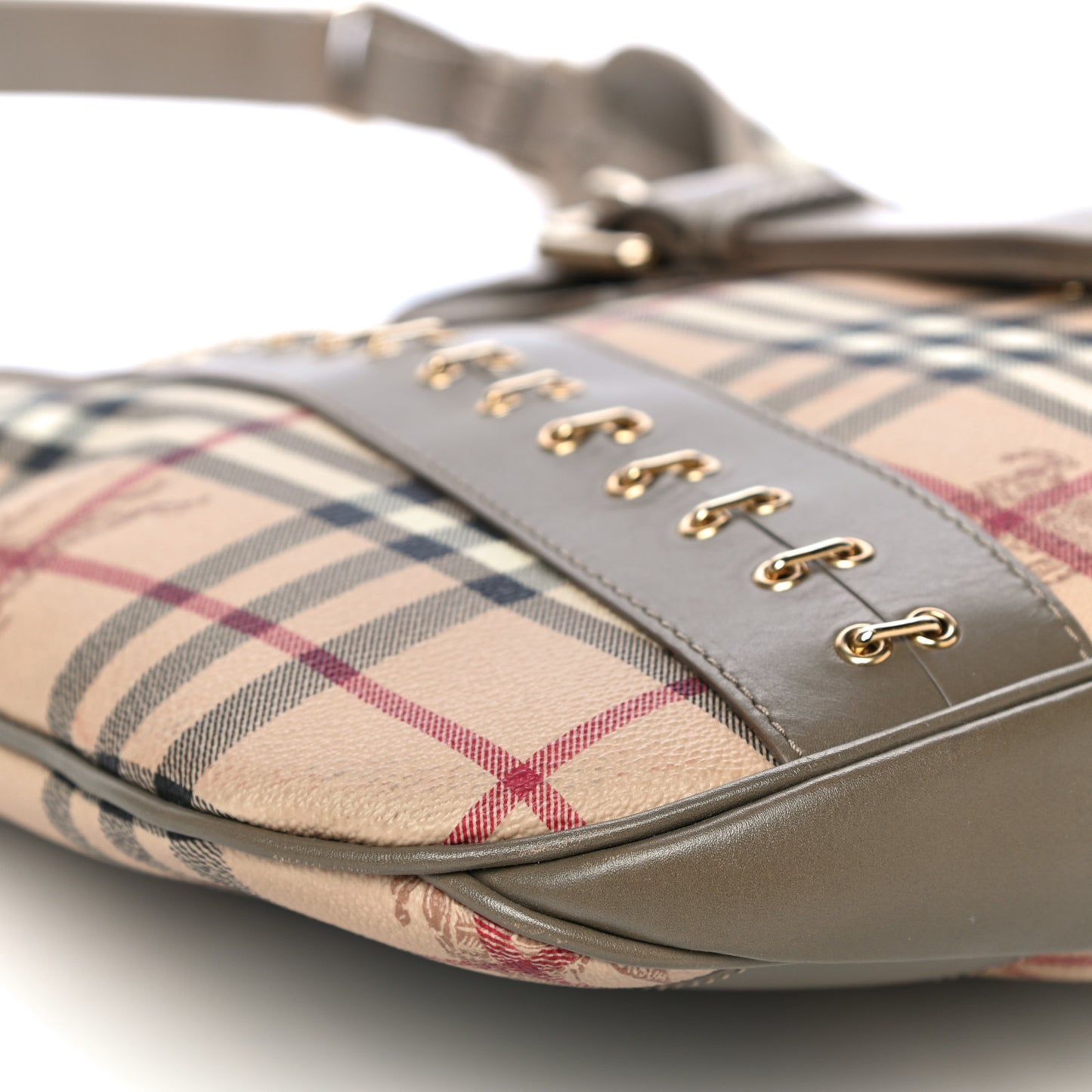 Haymarket Metal Stitch Check Brooke Hobo Bag Green