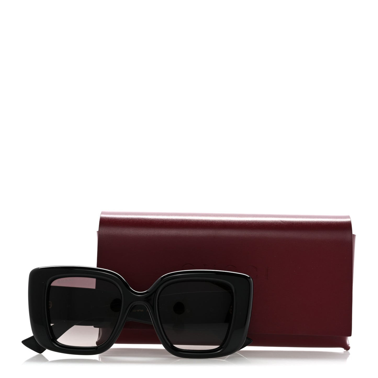 Acetate Square GG Marmont Logo Sunglasses GG1975S Black
