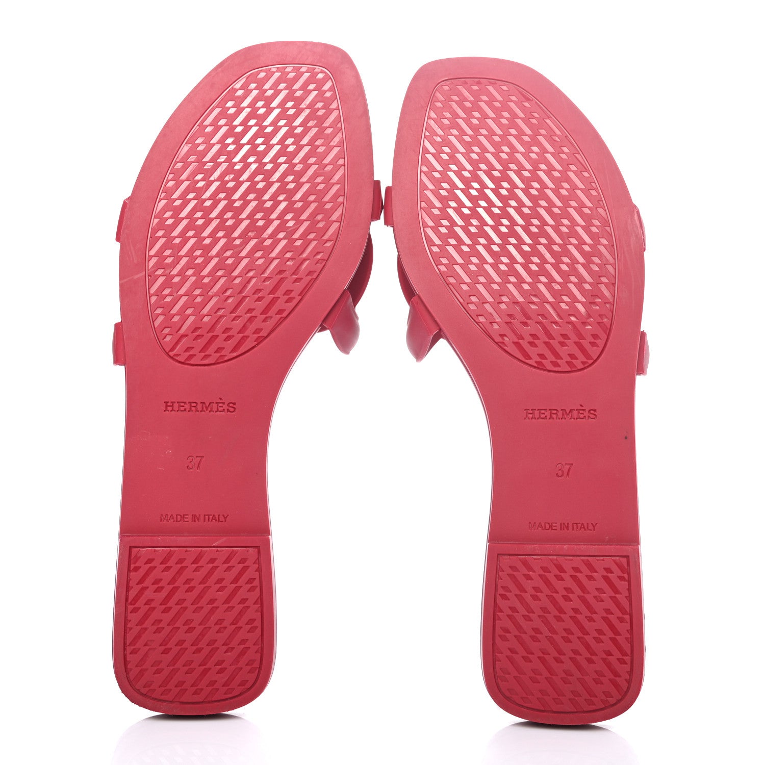 Hermes Rubber Aloha Sandals 37 Rose Baie 5 of 8