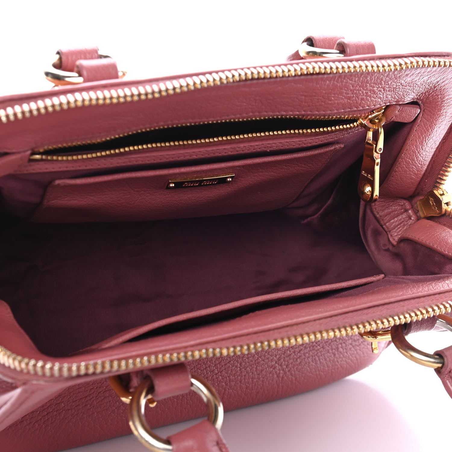 Miu Miu Goatskin Madras Bauletto Peonia 4 of 4