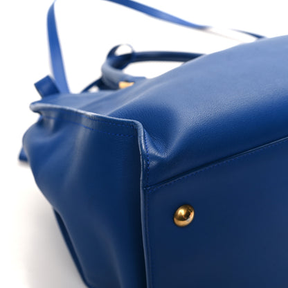 Saint Laurent SAINT LAURENT Calfskin Small Classic Y Cabas Royal Blue 9 of 14