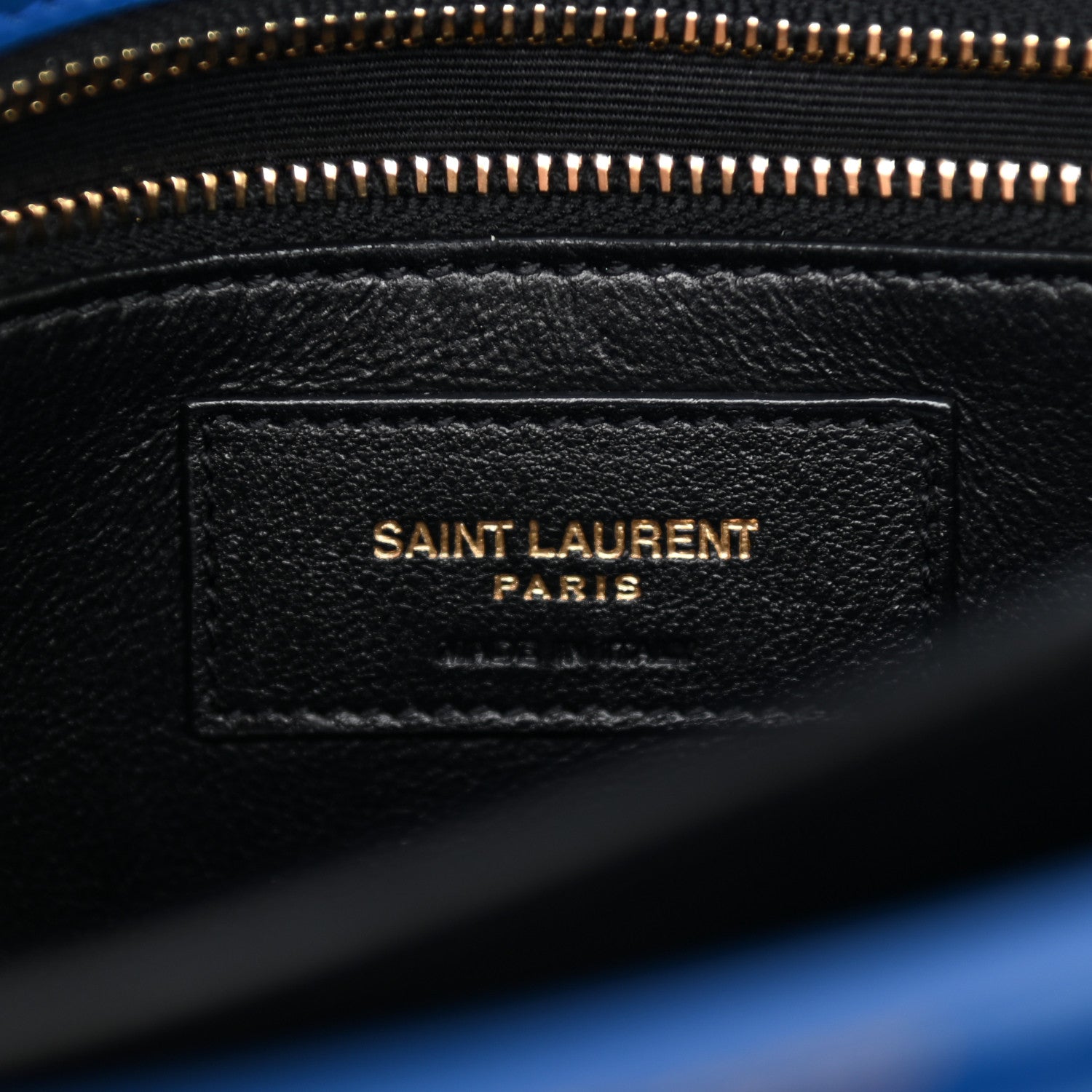 Saint Laurent Smooth Calfskin Monogram Cassandra Clasp Bag Blue Majorelle 6 of 15