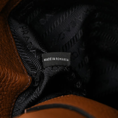 Prada Vitello Daino Shopping Tote Brown 6 of 15
