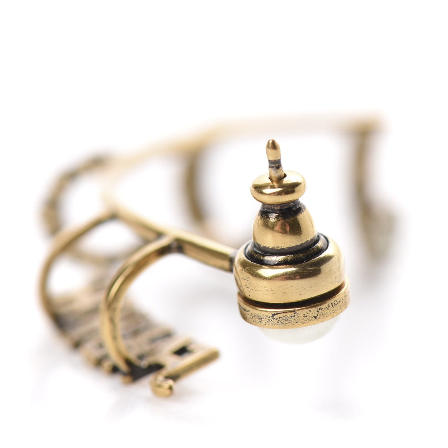 Pearl J'Adior Earring Aged Gold