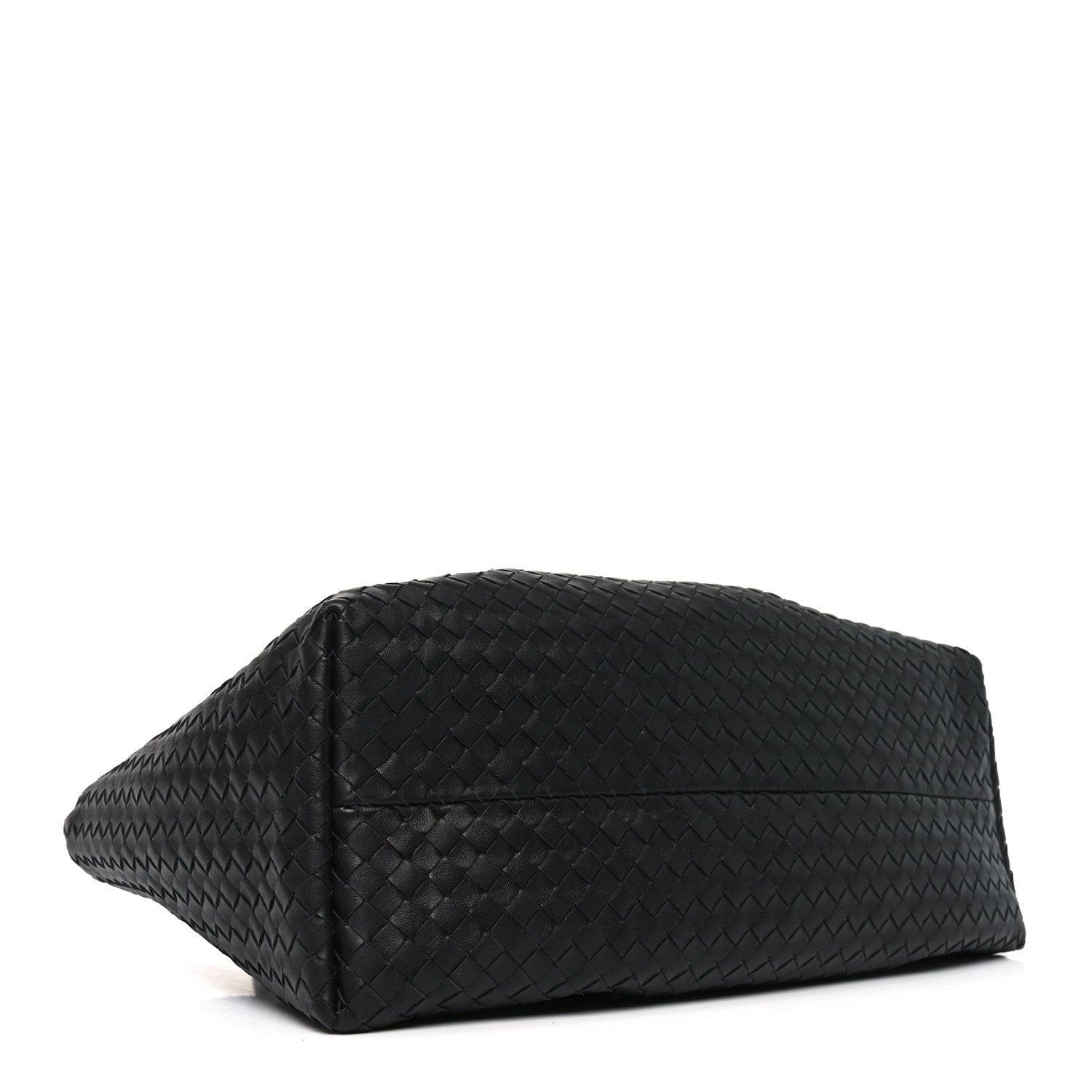 Bottega Veneta ブラックバック Bottega Veneta Calfskin Intrecciato Large Pinacoteca Reversible