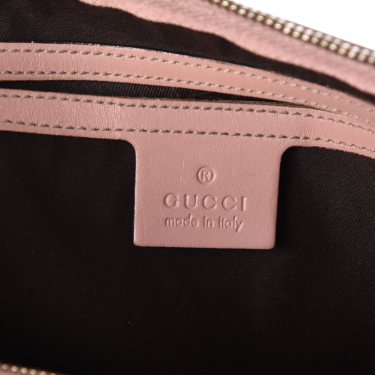 GG Plus Monogram Web Stripe Medium Joy Boston Pink