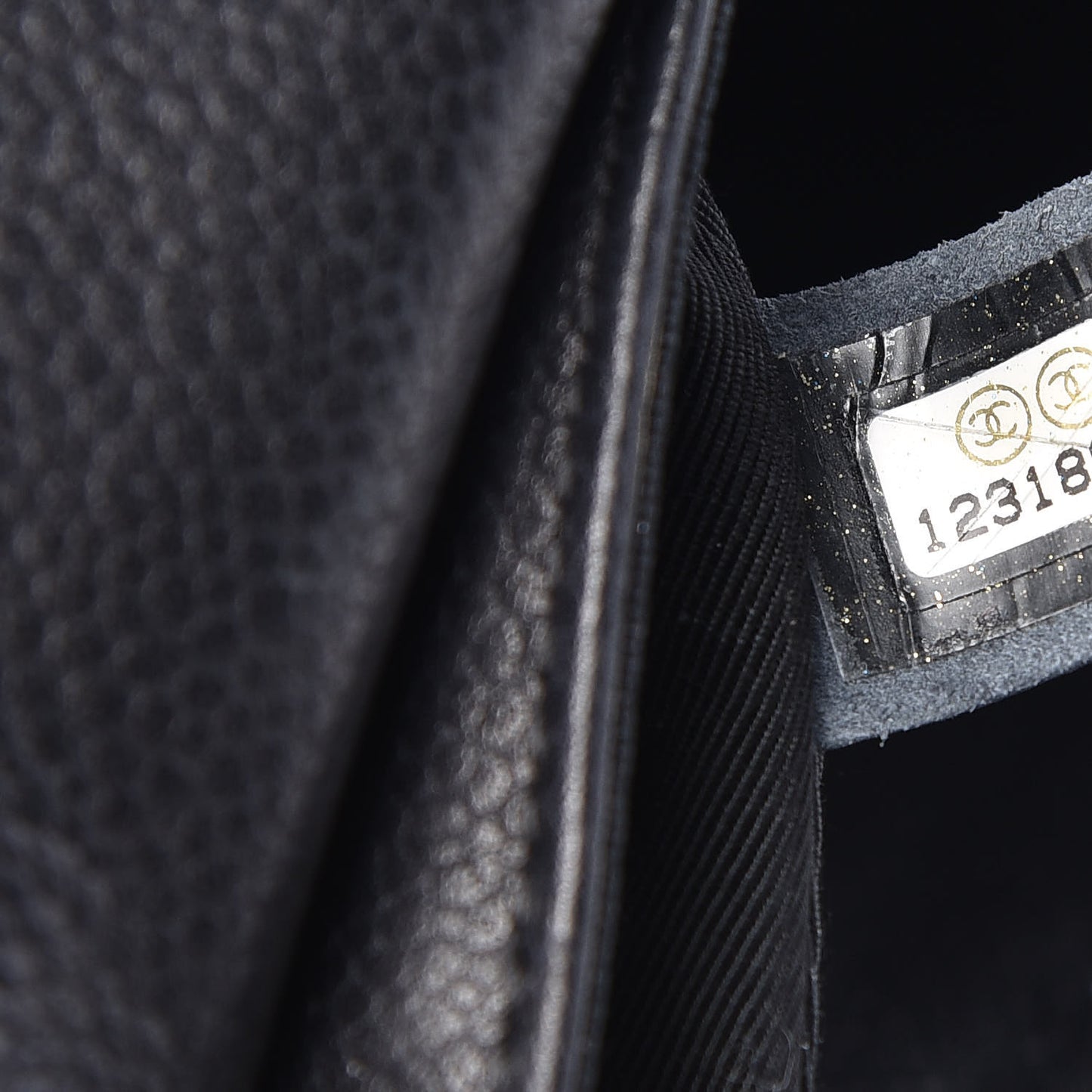 Caviar Half Moon Wallet On Chain WOC Black