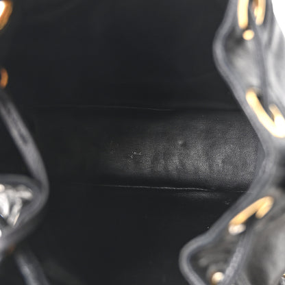 Chanel Lambskin CC Drawstring Shoulder Bag Black 5 of 11