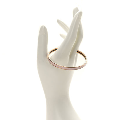 Hermes Enamel Uni Bangle 70 Rose Candeur 2 of 6