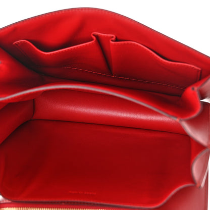 Celine Box Calfskin Medium Classic Box Flap Bag Red 5 of 12
