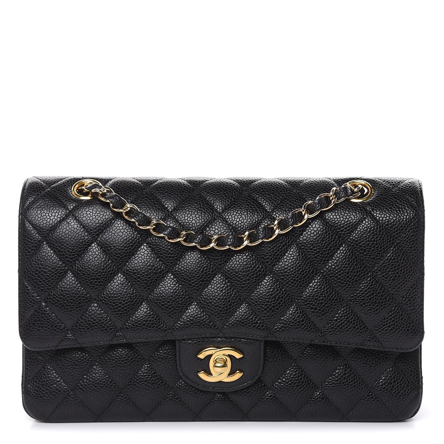 Chanel Caviar Quilted Medium Double Flap Black 1 of 17