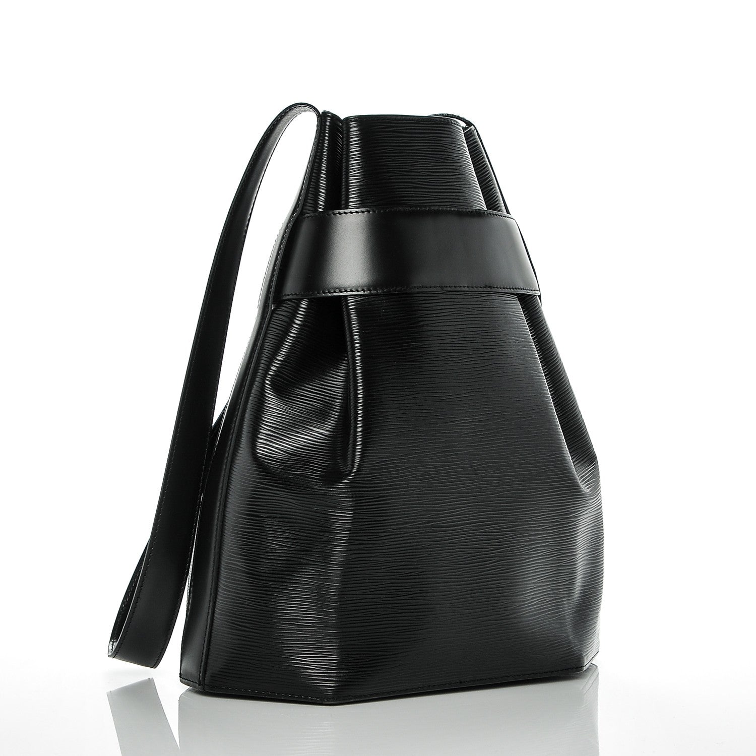 Louis Vuitton Epi Sac D'Epaule GM Black 3 of 8