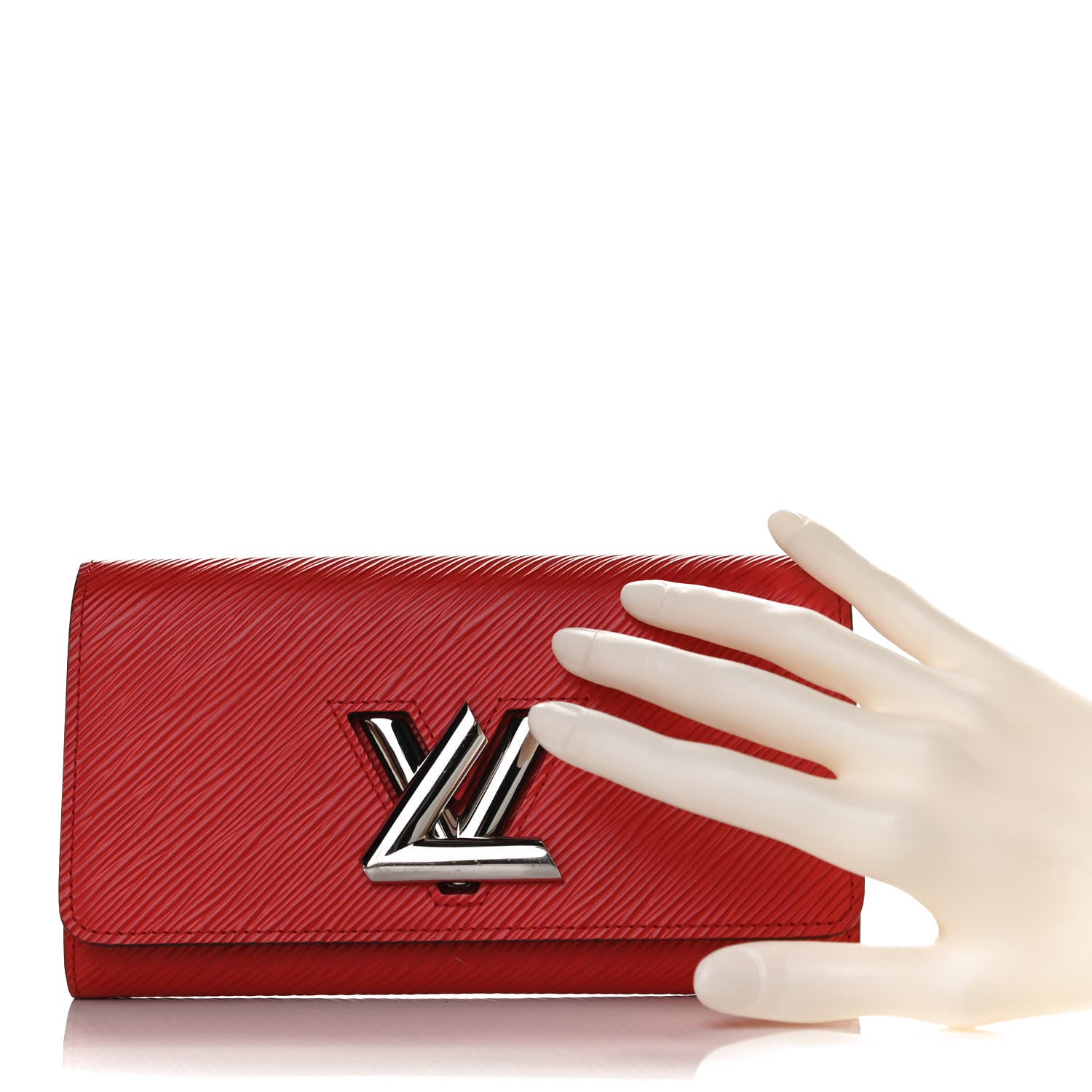 Louis Vuitton Epi Twist Wallet Coquelicot 2 of 9