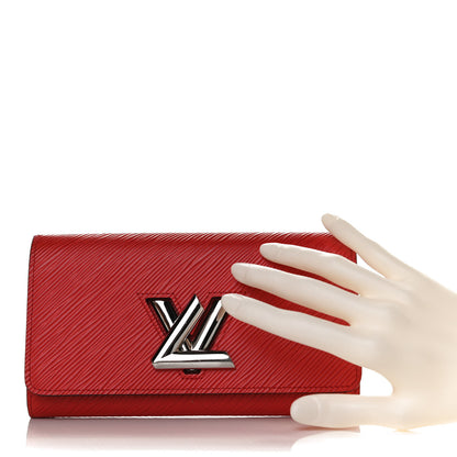 Louis Vuitton Epi Twist Wallet Coquelicot 2 of 9