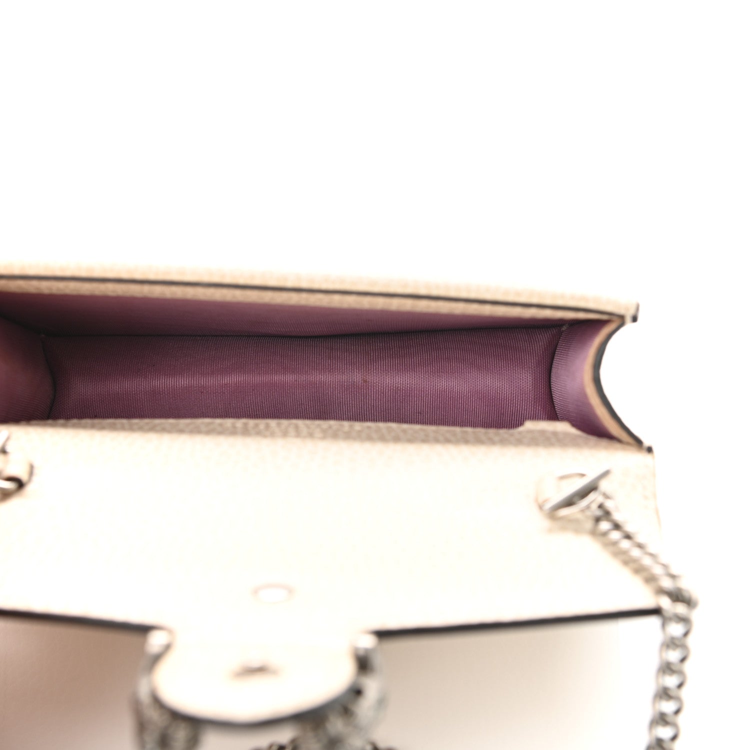 Gucci Dollar Calfskin Crystal Super Mini Dionysus Shoulder Bag Mystic White Black Diamond 5 of 10