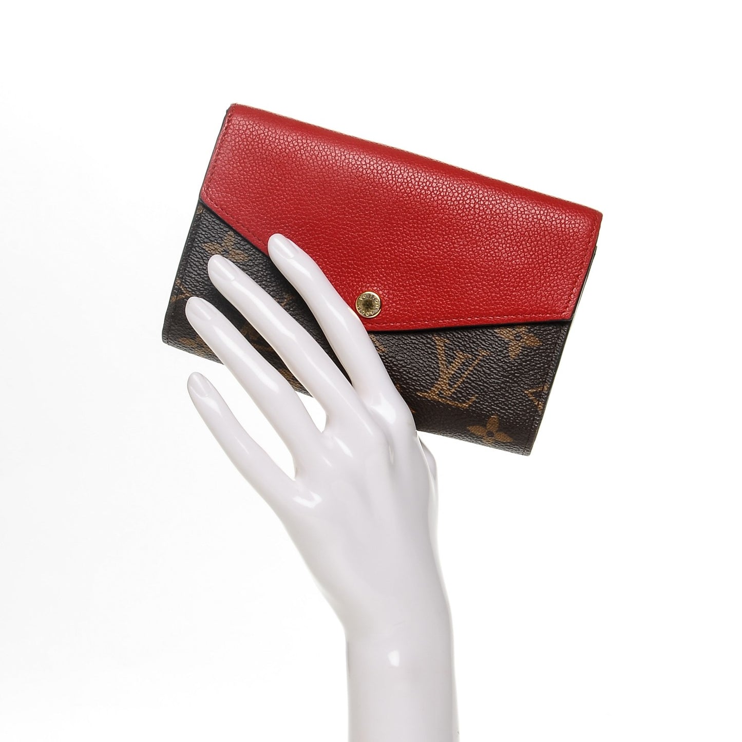 Monogram Pallas Compact Wallet Cherry