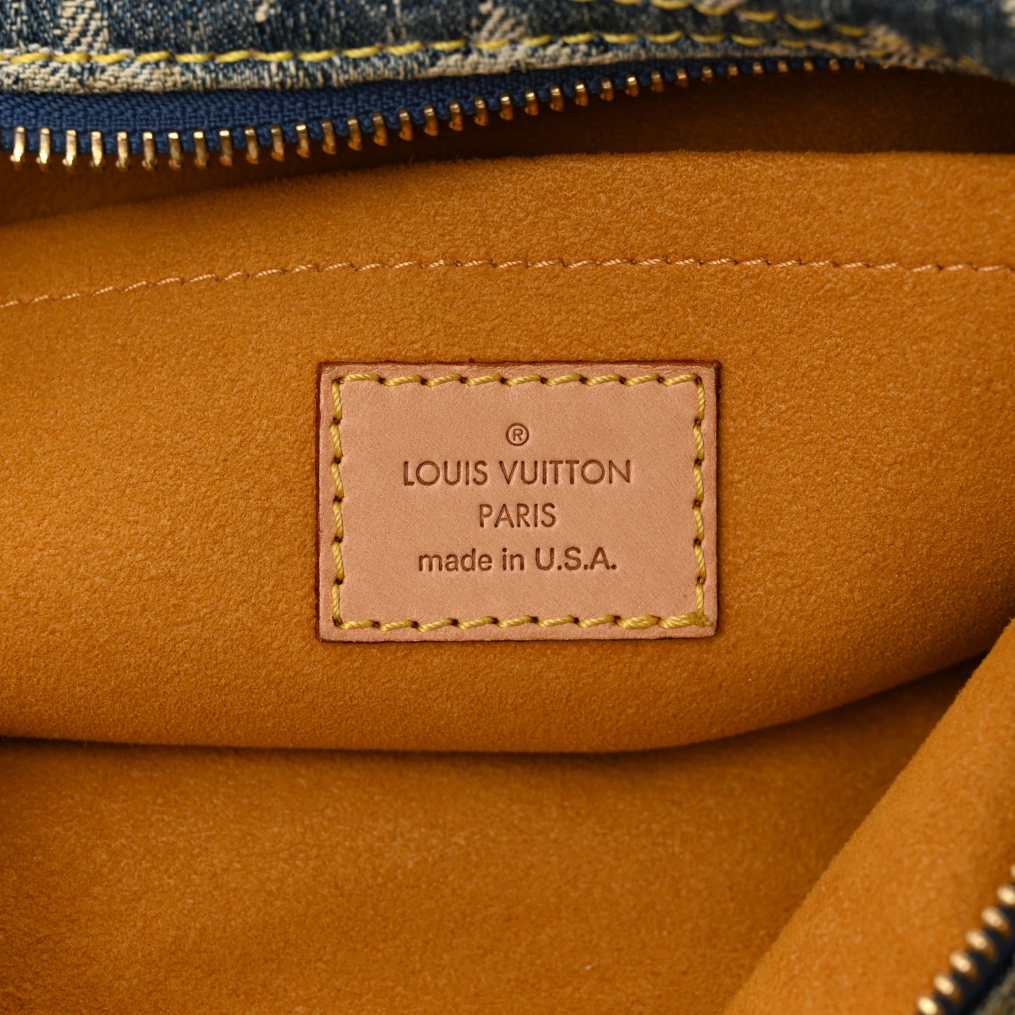 Monogram Denim Baggy PM Blue