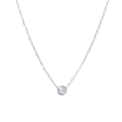 Cartier 18K White Gold Diamond LM D'Amour Pendant Necklace 4 of 6