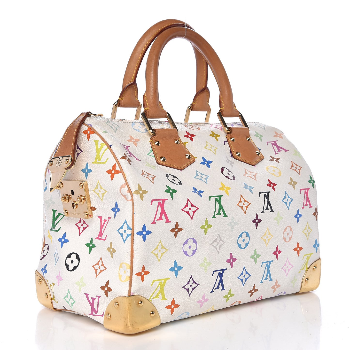Monogram Multicolor Speedy 30 White