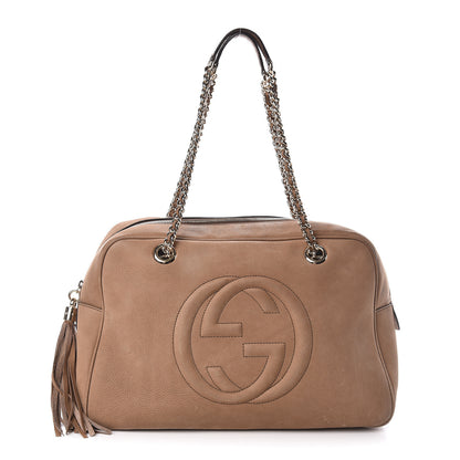 Gucci Vitello Range Medium Soho Bowler New Fango 1 of 11