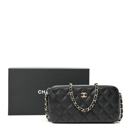 Chanel Caviar Quilted Small Clutch With Chain Black 10 of 10