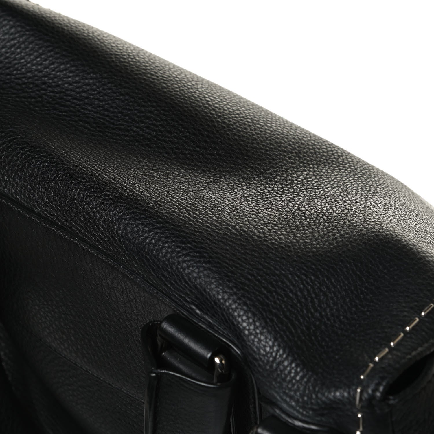 Givenchy Grained Calfskin Metal Stitch Medium Pandora Pure Flap Bag Black 10 of 15