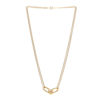 Tiffany 18K Yellow Gold HardWear Double Link Pendant Necklace 3 of 5