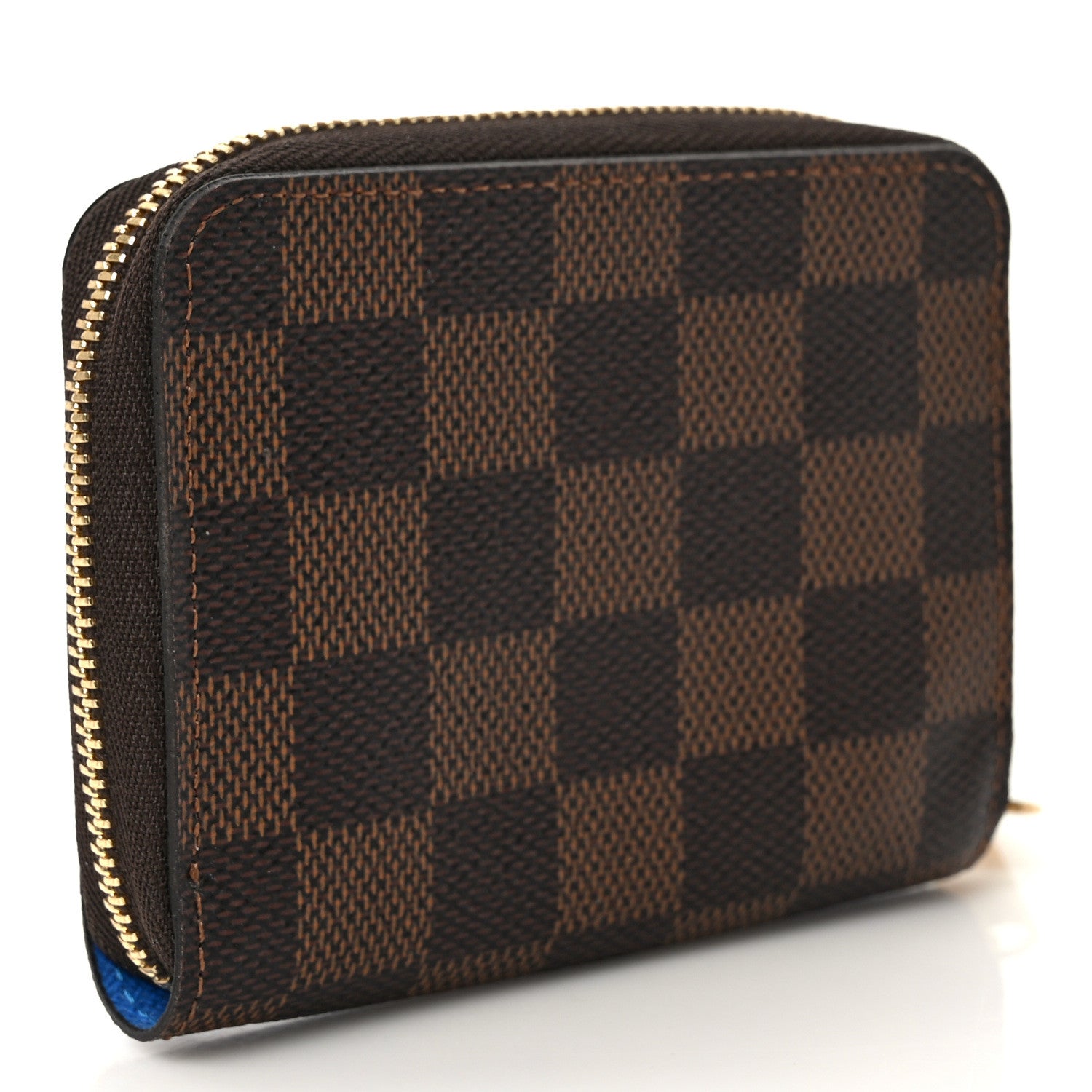 Louis Vuitton Damier Ebene 2019 Christmas Animation Zippy Coin Purse Blue 3 of 6
