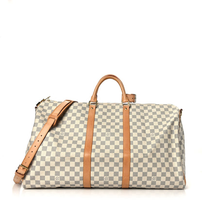 Louis Vuitton Damier Azur Keepall Bandouliere 55 1 of 11