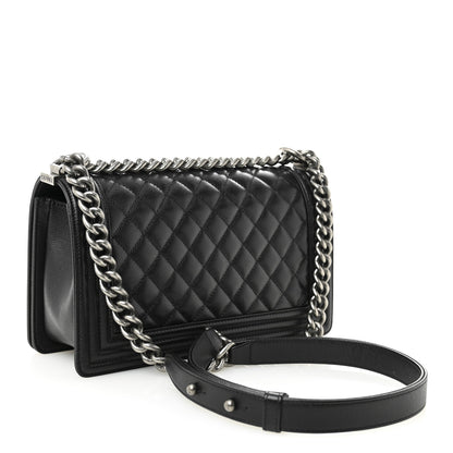 Chanel Caviar Quilted Medium Boy Flap Black 3 of 11