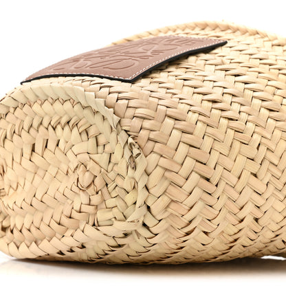 Loewe Leaf Palm Calfskin Drawstring Bucket Bag Natural Tan 7 of 8