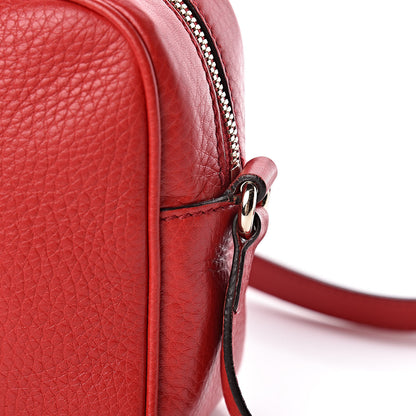 Gucci Pebbled Calfskin Small Soho Disco Bag Tabasco Red 9 of 12