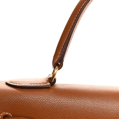 Hermes Courchevel Kelly Sellier 28 Gold 14 of 26