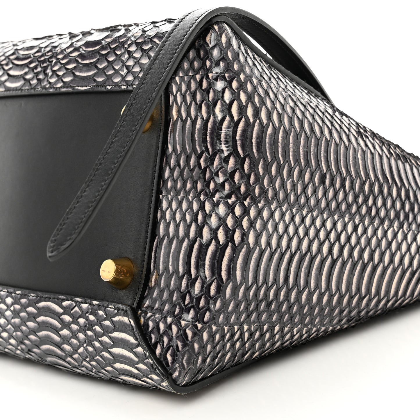 Watersnake Mini Belt Bag White Black