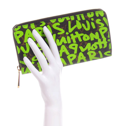 Louis Vuitton Monogram Graffiti Zippy Wallet Green 2 of 8