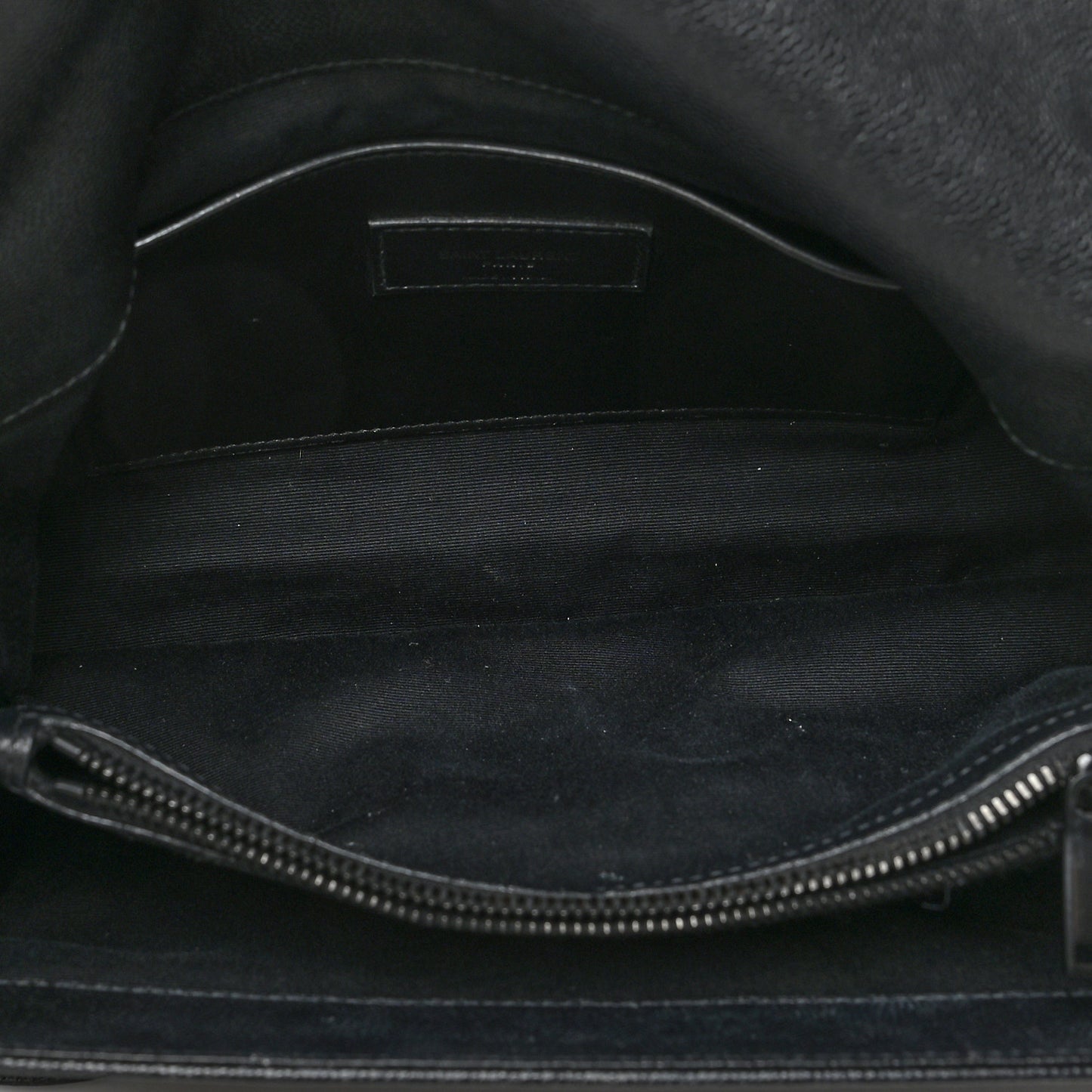 Grain De Poudre Medium West Hollywood Monogram Fold-Over Black