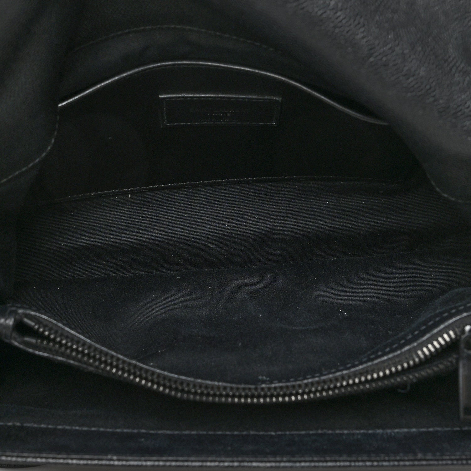 Saint Laurent Grain De Poudre Medium West Hollywood Monogram Fold-Over Black 5 of 11